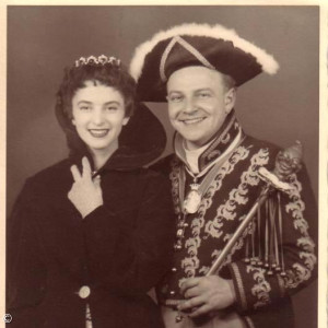 1955 - Prinz Gerd I. (Widmann) und Prinzessin Mausi I. (Emmy Egger, geb. Klostermaier)